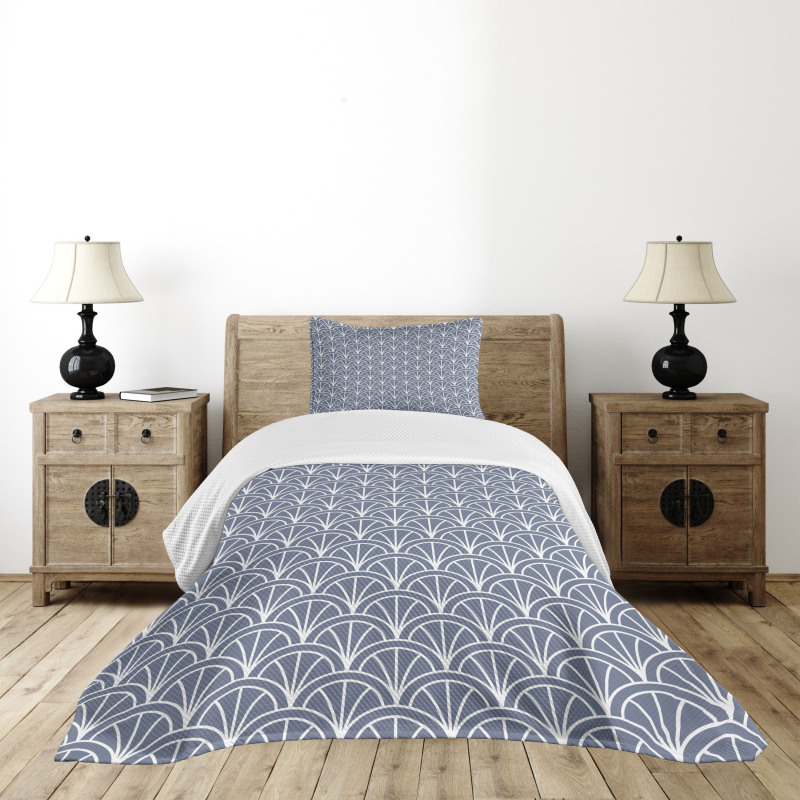 Nautical Wave Pattern Bedspread Set