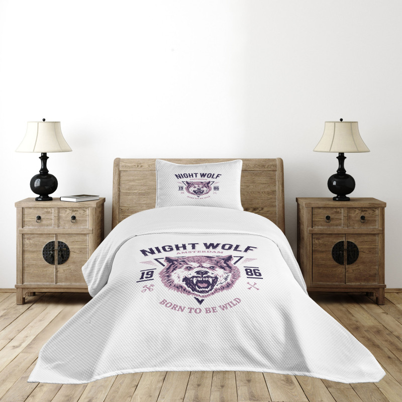 Roaring and Angry Animal Bedspread Set