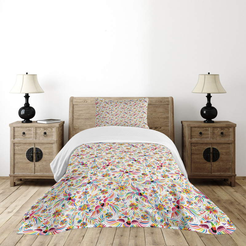 Colorful Nature Ethnic Bedspread Set