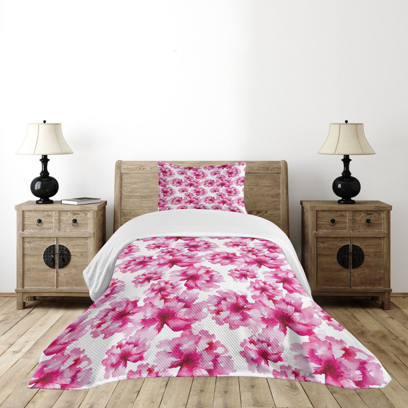 Abstract Peonies Bedspread Set