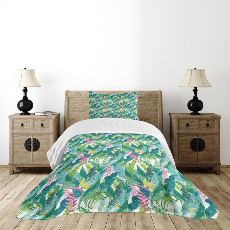 Exotic Jungle Hawaii Bedspread Set