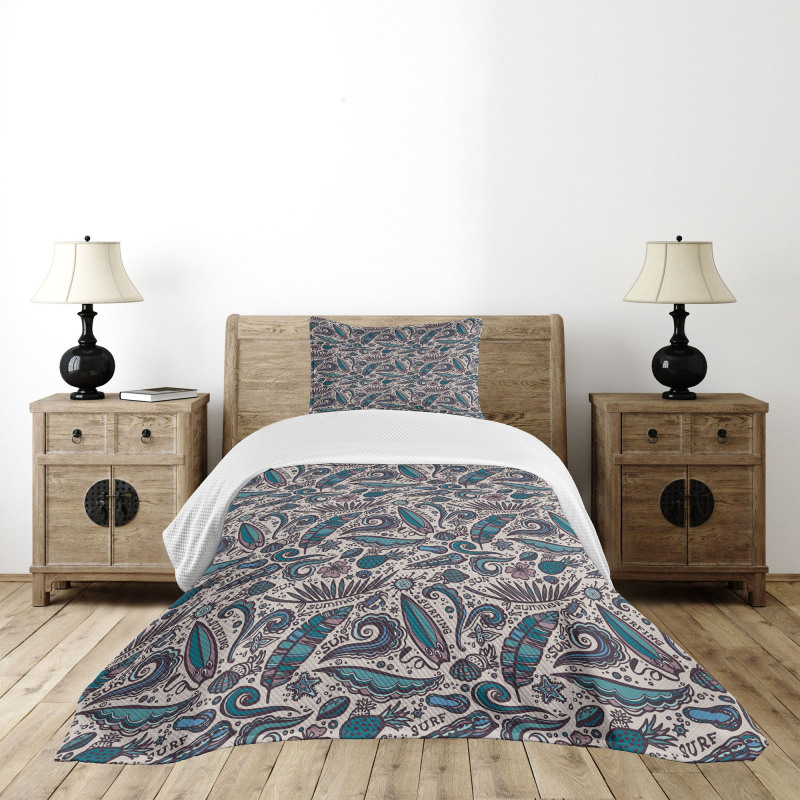 Exotic Waters Fun Bedspread Set