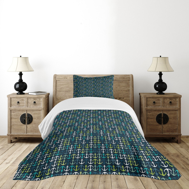 Maritime Sailing Travel Bedspread Set