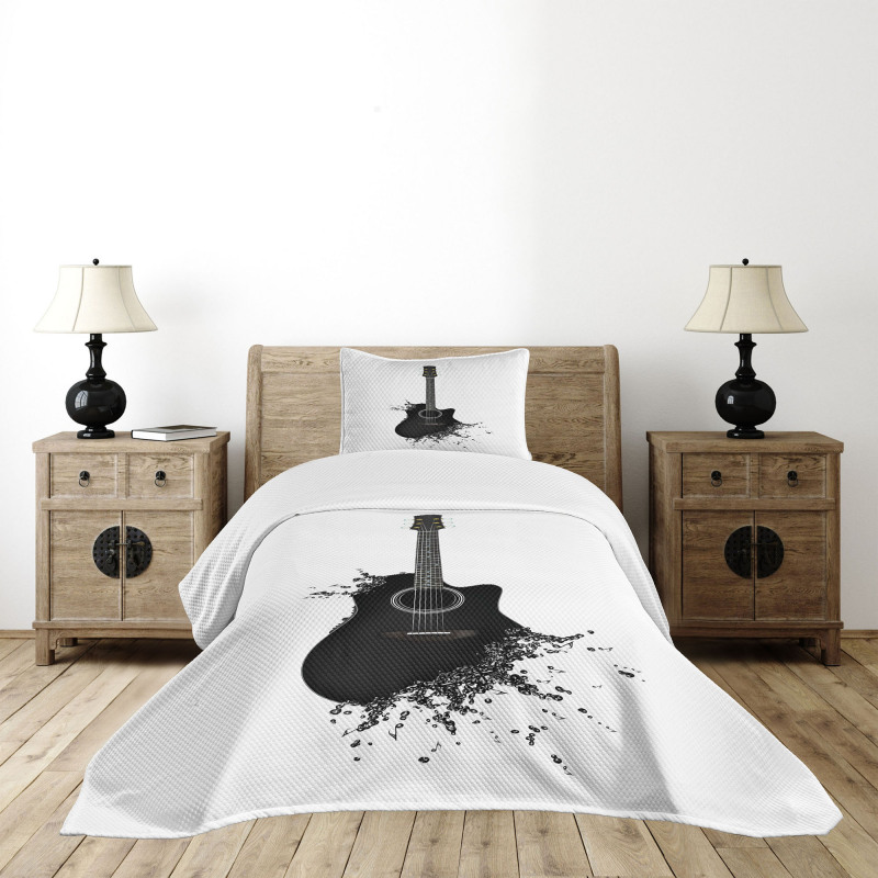 Musical Device Strings Bedspread Set