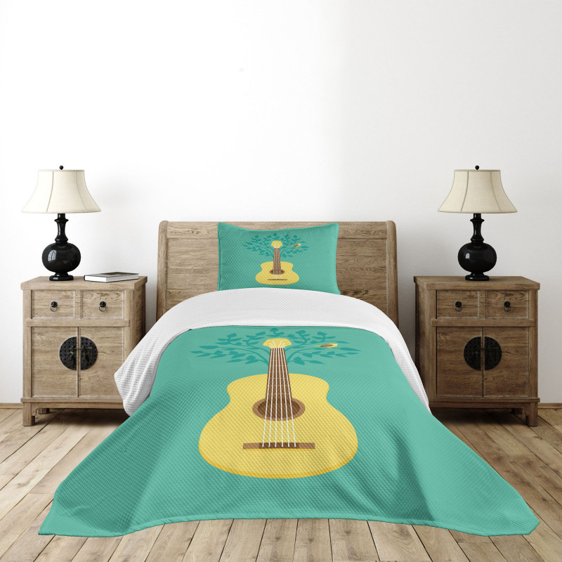 Nature Instrument Bird Bedspread Set