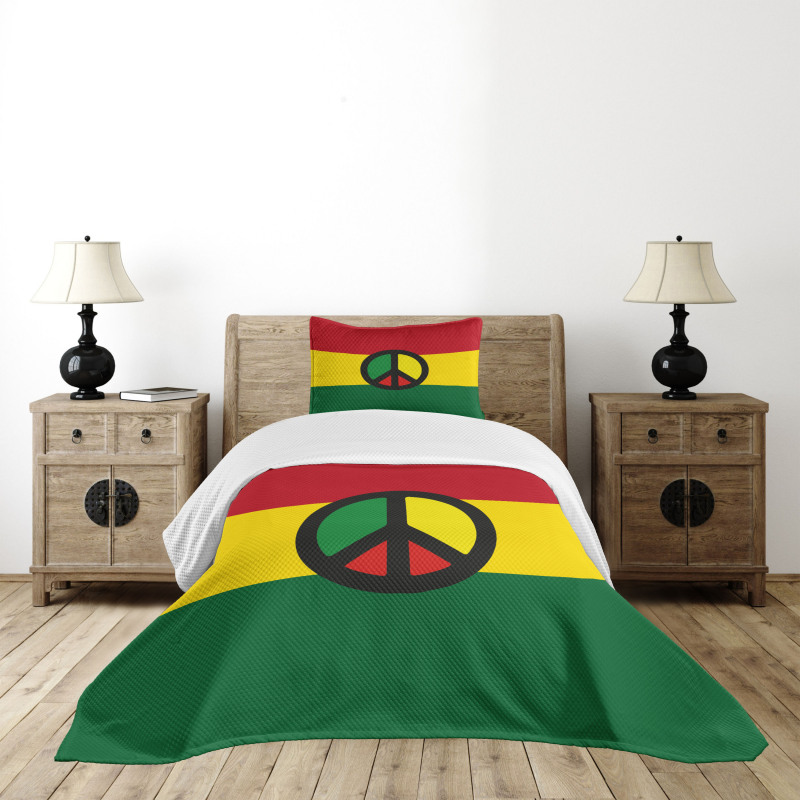 Reggae Culture Peace Bedspread Set