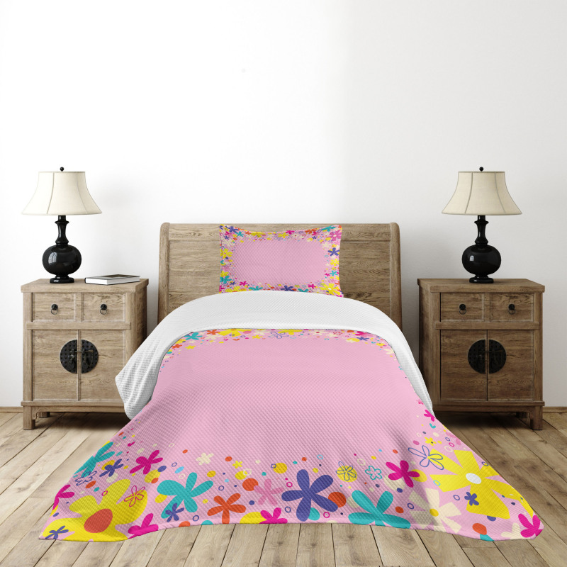 Girls Birthday Flora Bedspread Set