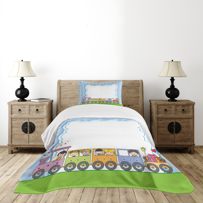 Train Children Bedspread Set