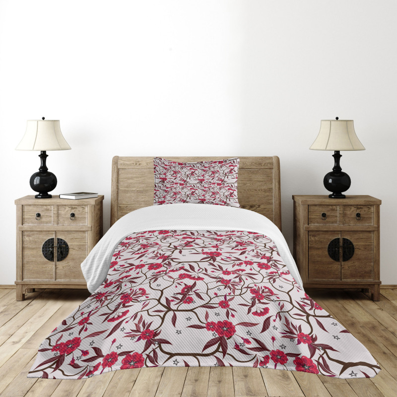 Blooming Spring Branches Bedspread Set