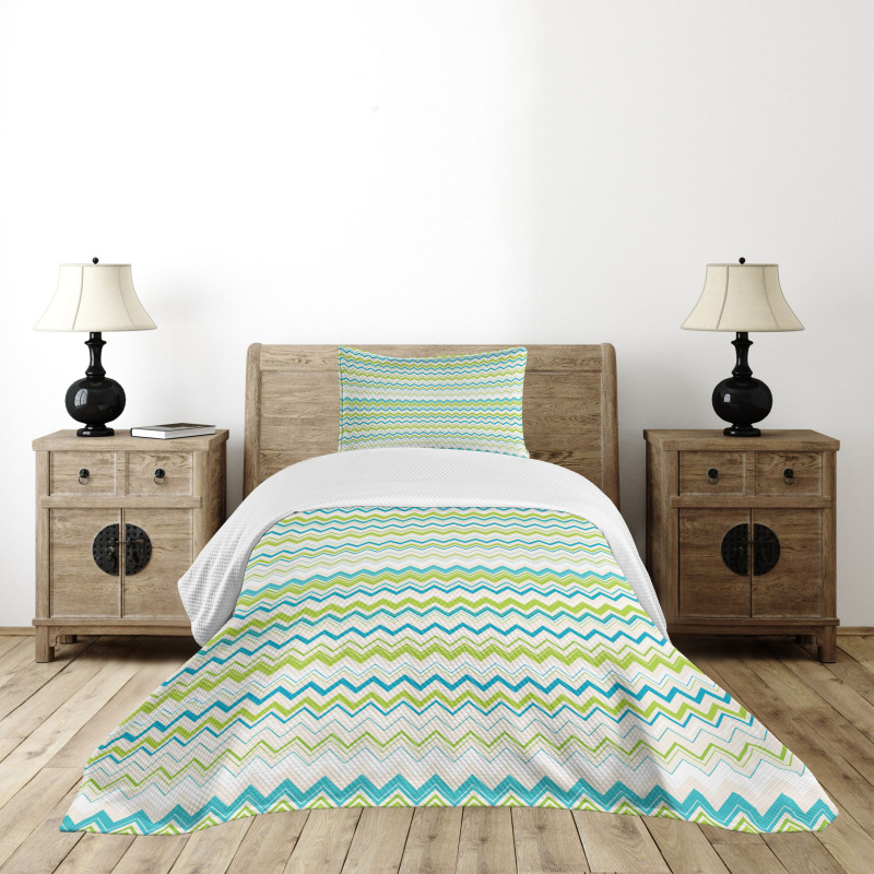 Chevron Order Design Bedspread Set