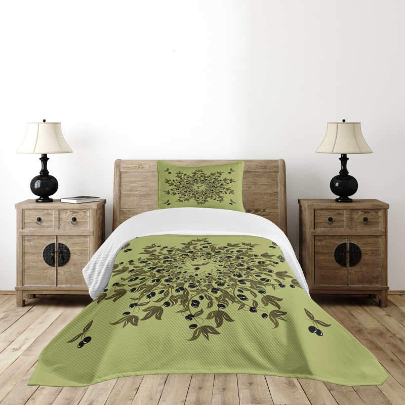 Fruit Branches Bedspread Set