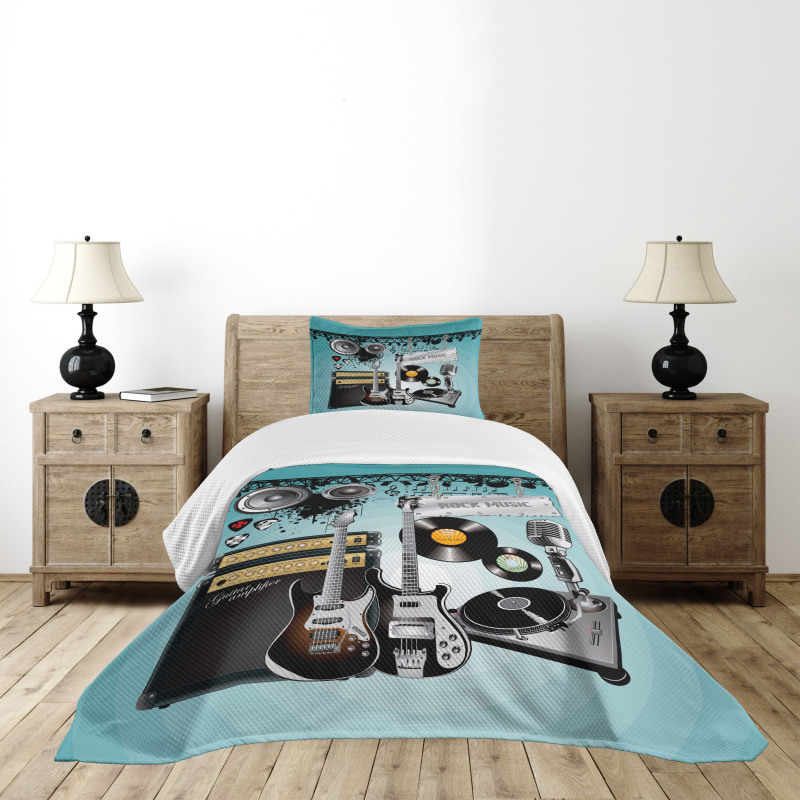 Records Speakers Bedspread Set