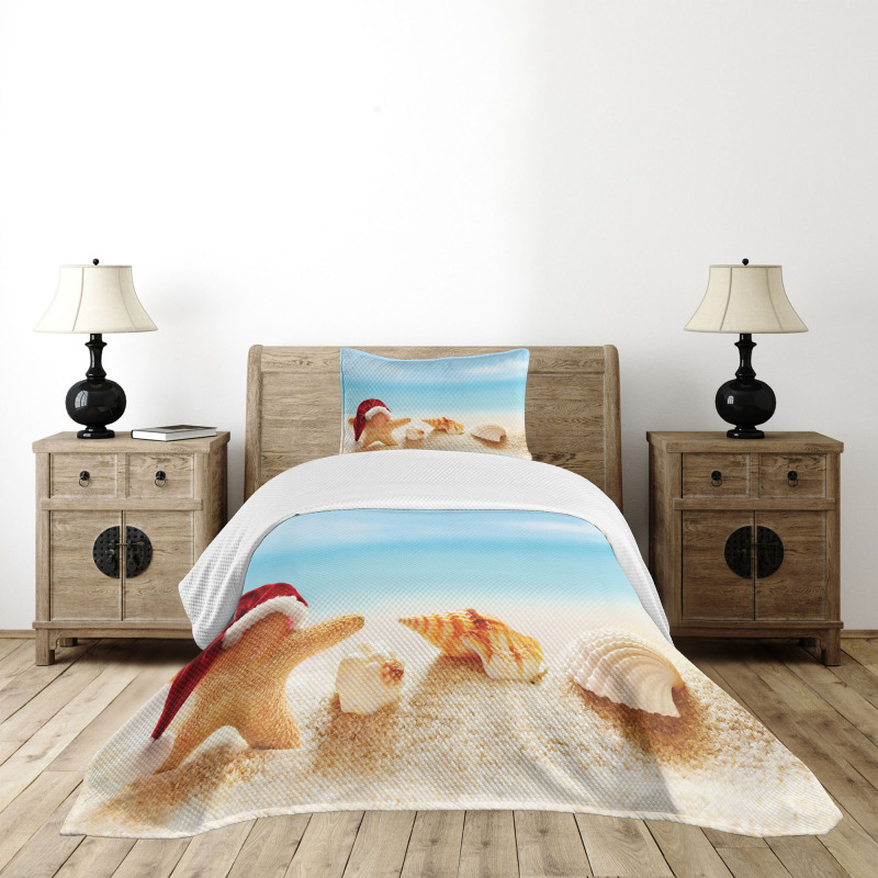 Starfish Exotic Beach Bedspread Set