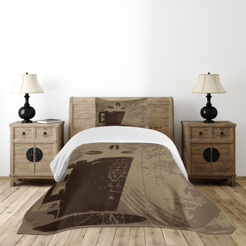 Grunge Java Breakfast Bedspread Set