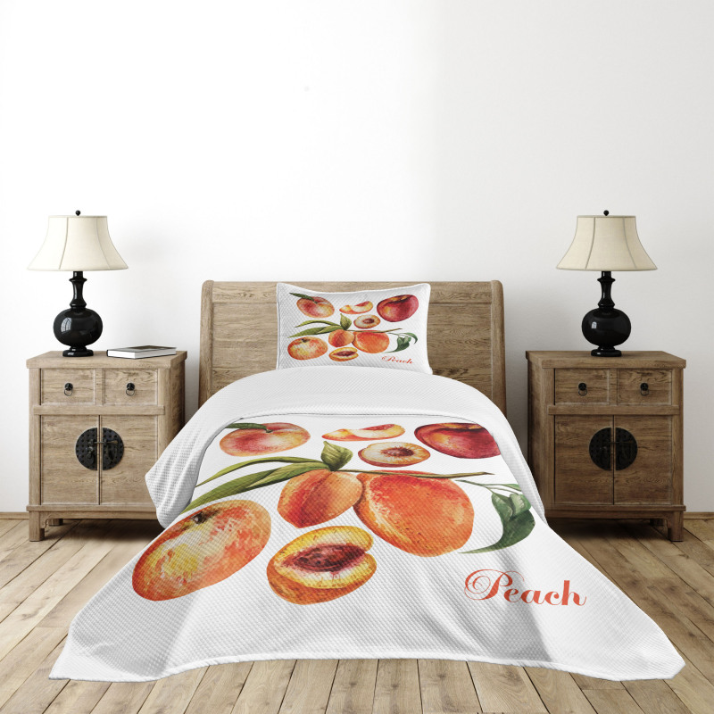 Delicious Nectarines Bedspread Set