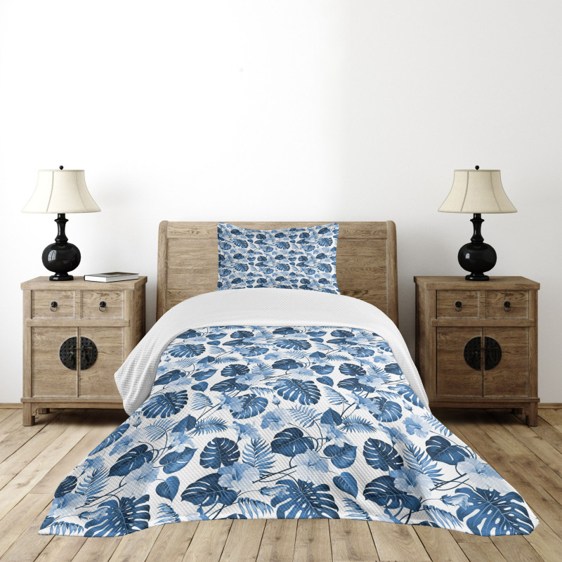 Arecaceae Branch Summer Bedspread Set