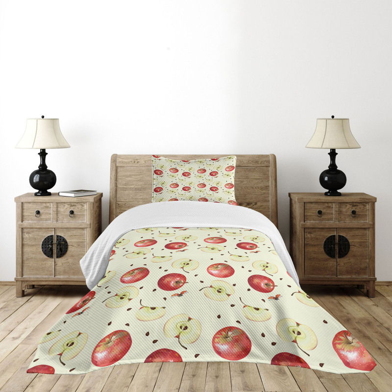 Seeds of Winter Fruits Bedspread Set