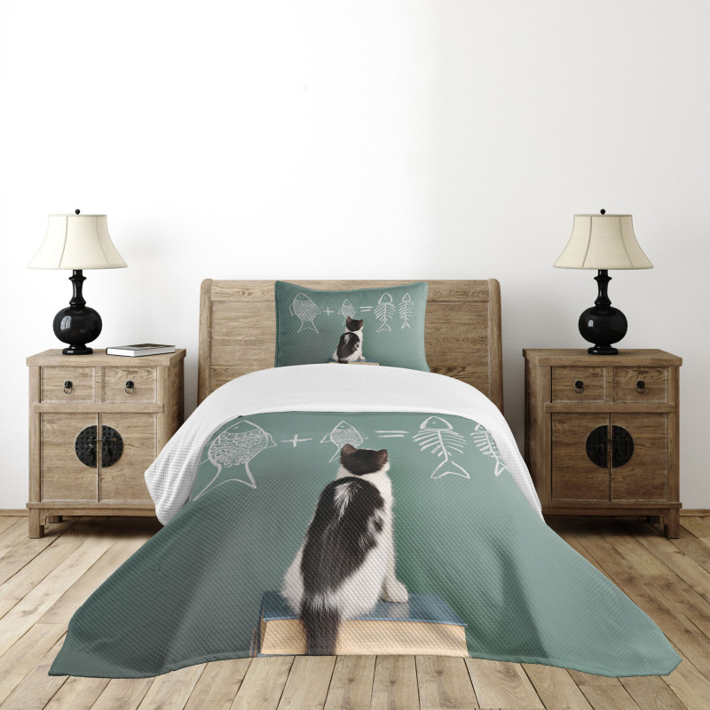 Arithmetic Fish Problem Bedspread Set