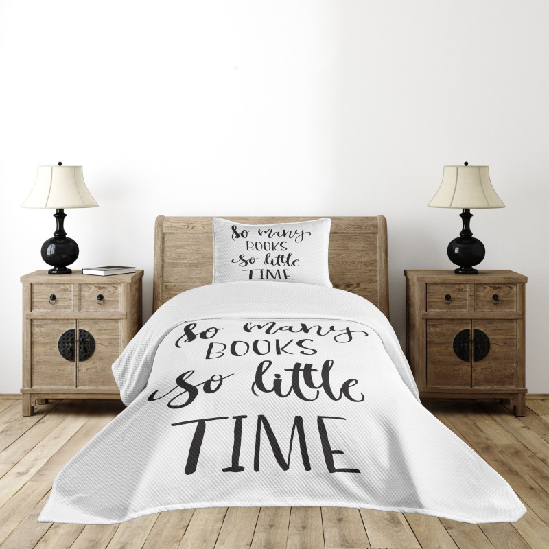 Inspirational Modern Words Bedspread Set