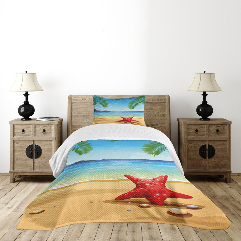 Starfish Ornate Design Bedspread Set