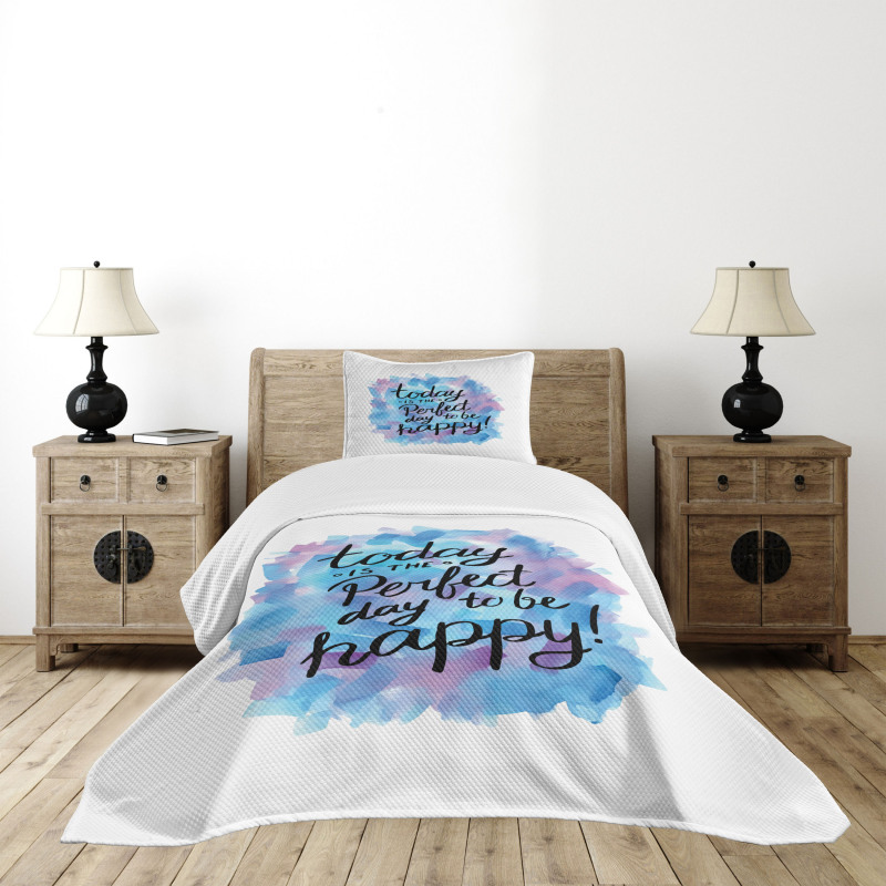 Paint Brush Happy Bedspread Set