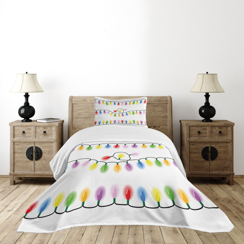 Vibrant Party Colors Bedspread Set