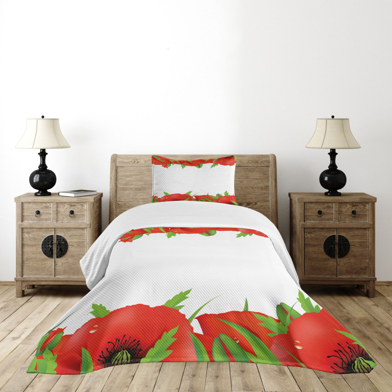 Perennial Bedding Plants Bedspread Set