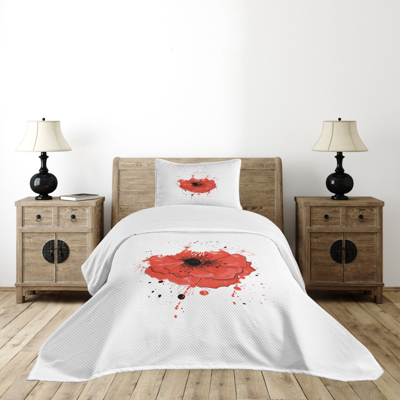 Head of Opiate Flower Art Bedspread Set