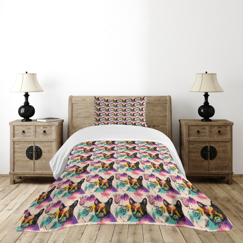 Colorful Crystals Bedspread Set