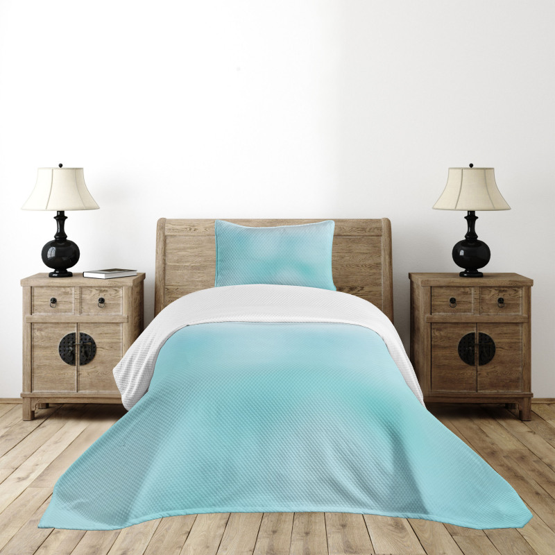 Abstract Blurred Design Bedspread Set