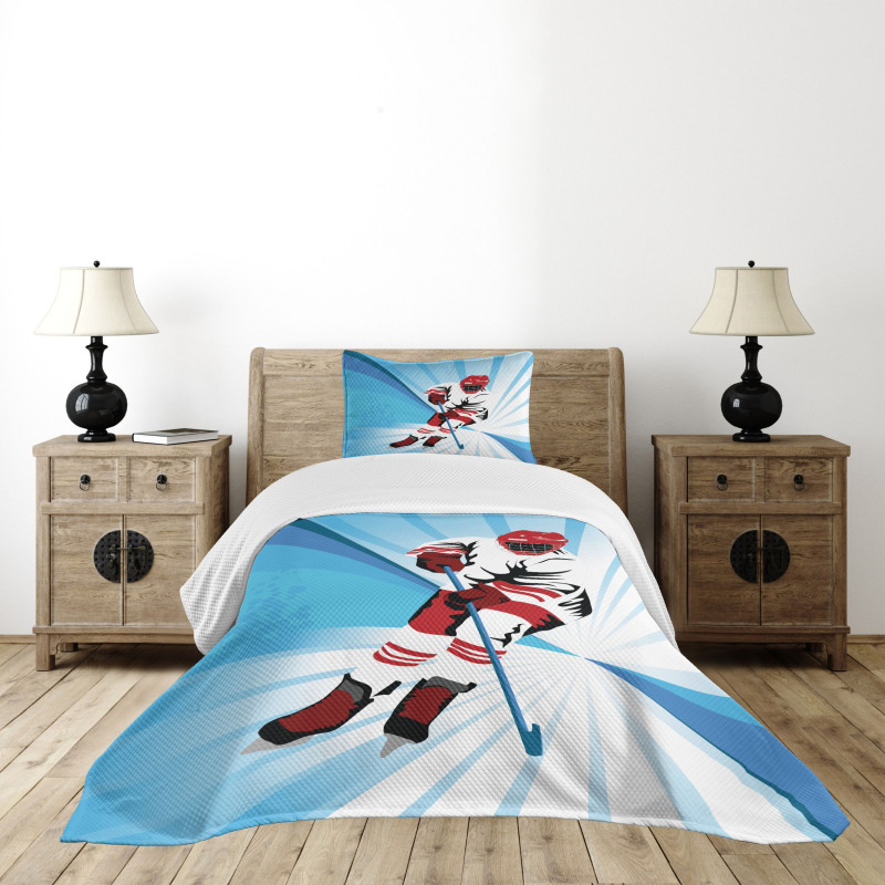 Player Strong Shot Goal Bedspread Set