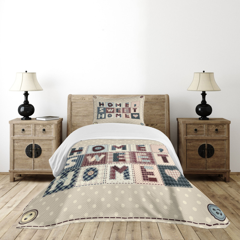 Patchwork Style Bedspread Set