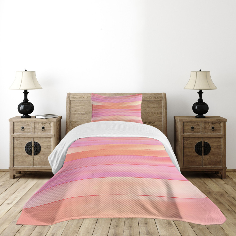Pastel Lines Bedspread Set