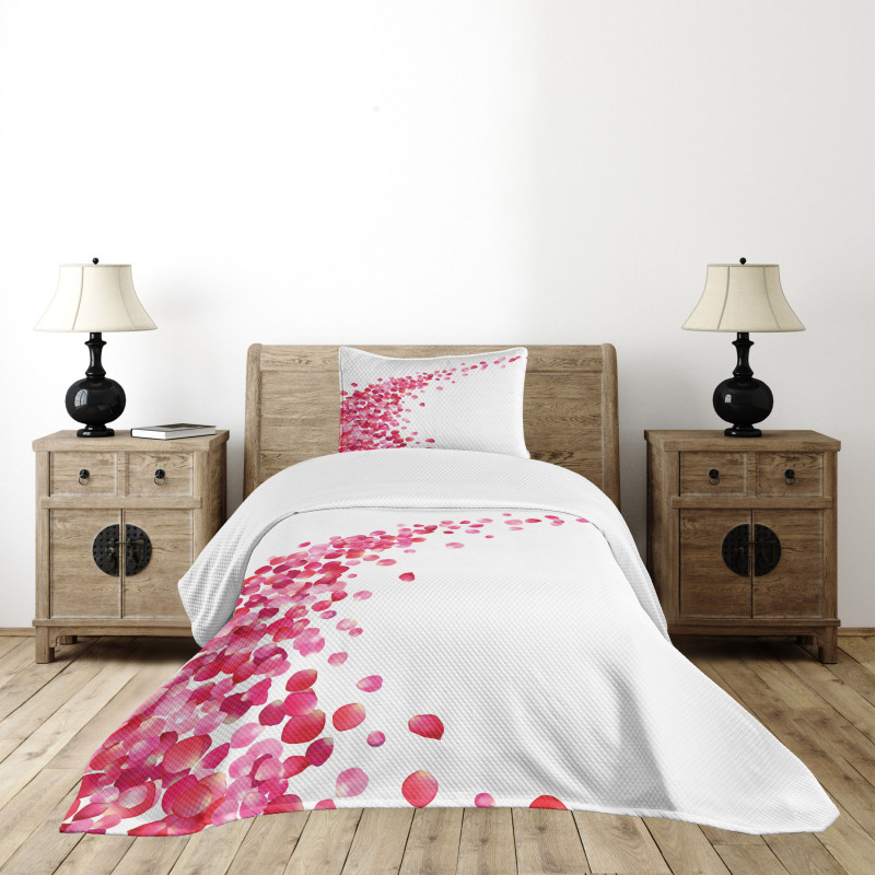 Rose Petals Vortex Bedspread Set