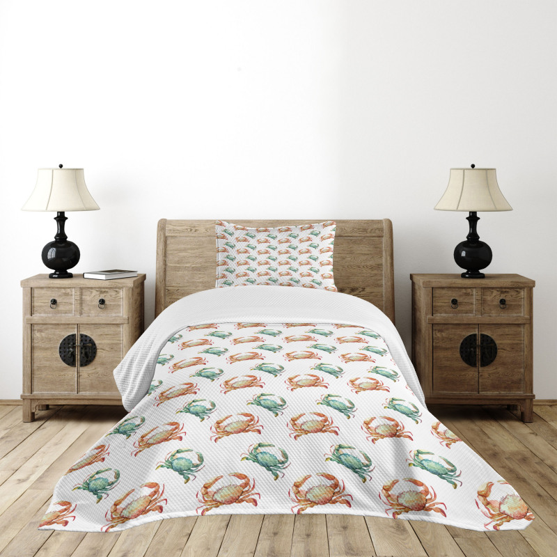 Watercolor Animal Pattern Bedspread Set