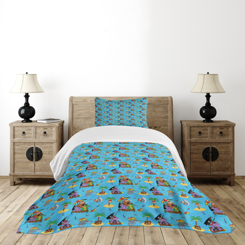 Funny Explorer Animals Bedspread Set