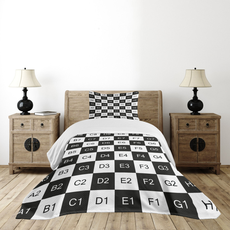 Mosaic Squares Bedspread Set