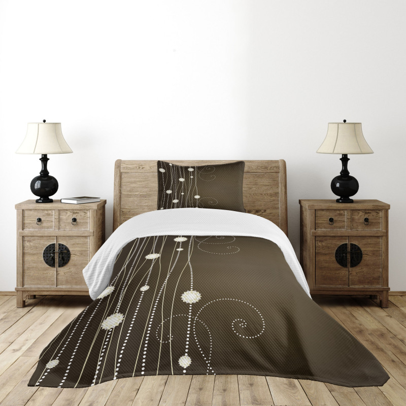 Dotted Lines Vintage Bedspread Set