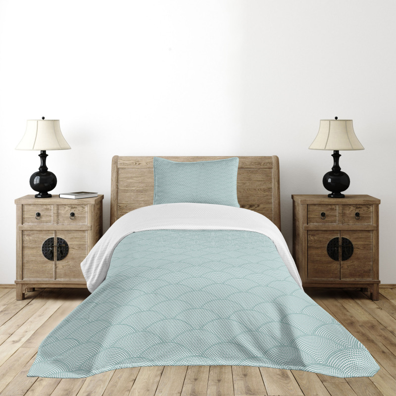 Half Circle Scales Bedspread Set