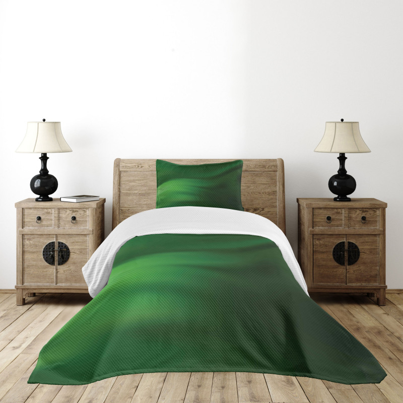 Green Ombre Effect Bedspread Set