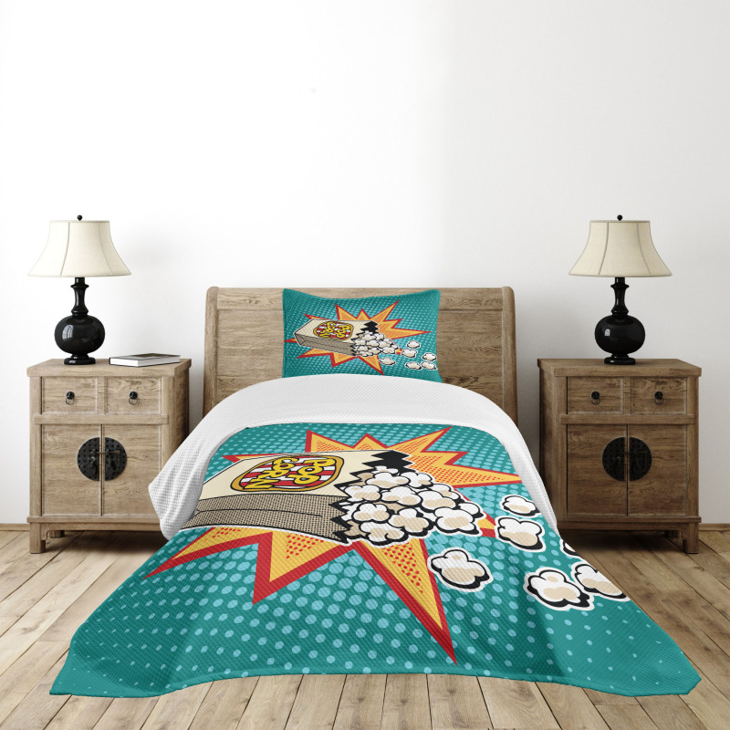 Retro Popcorn Bedspread Set