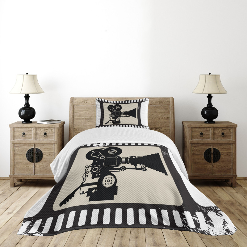 Film Frame Deisgn Bedspread Set