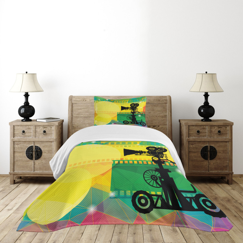 Abstract Vibrant Bedspread Set
