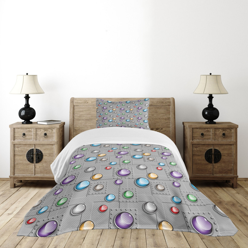 Industrial Vivid Spots Bedspread Set