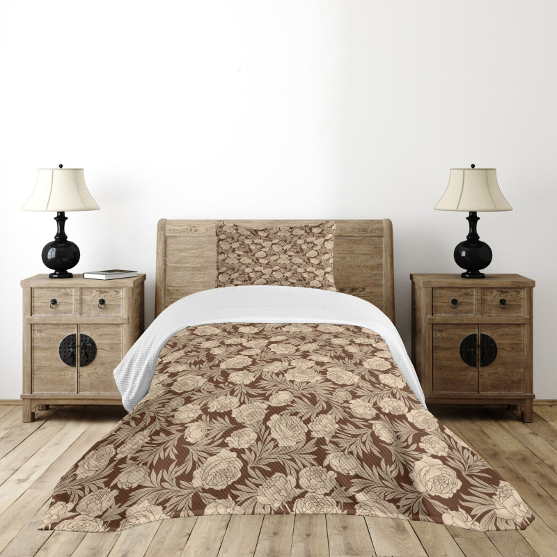 Blooming Romantic Rose Bedspread Set