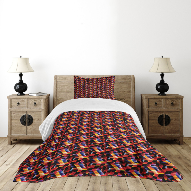 Futuristic Fractal Bedspread Set