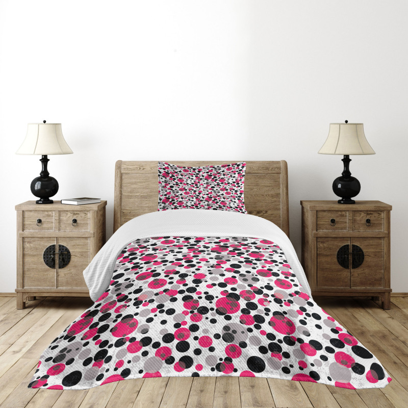 Retro Circle Dots Bedspread Set