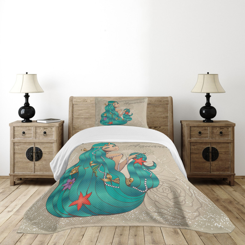 Lady Pearl Fish Bedspread Set
