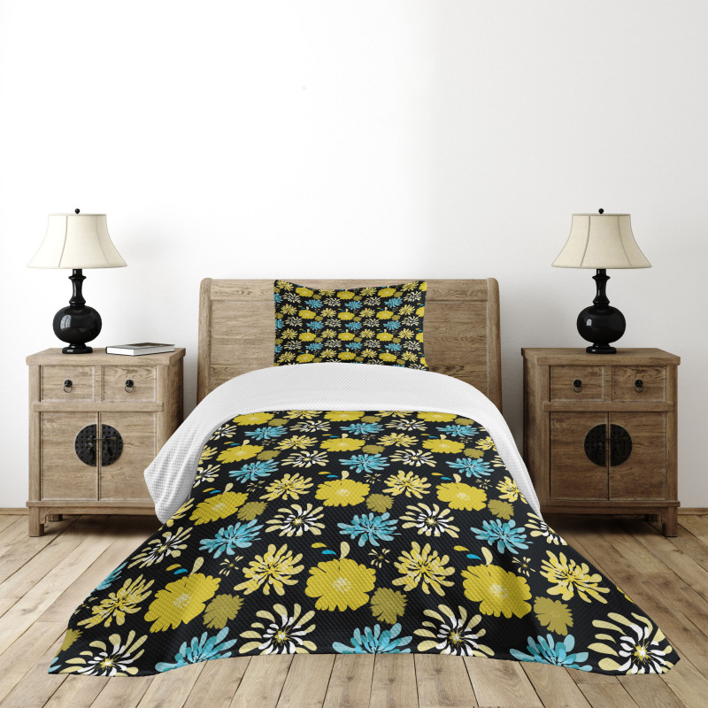 Jasmine Peony Design Bedspread Set