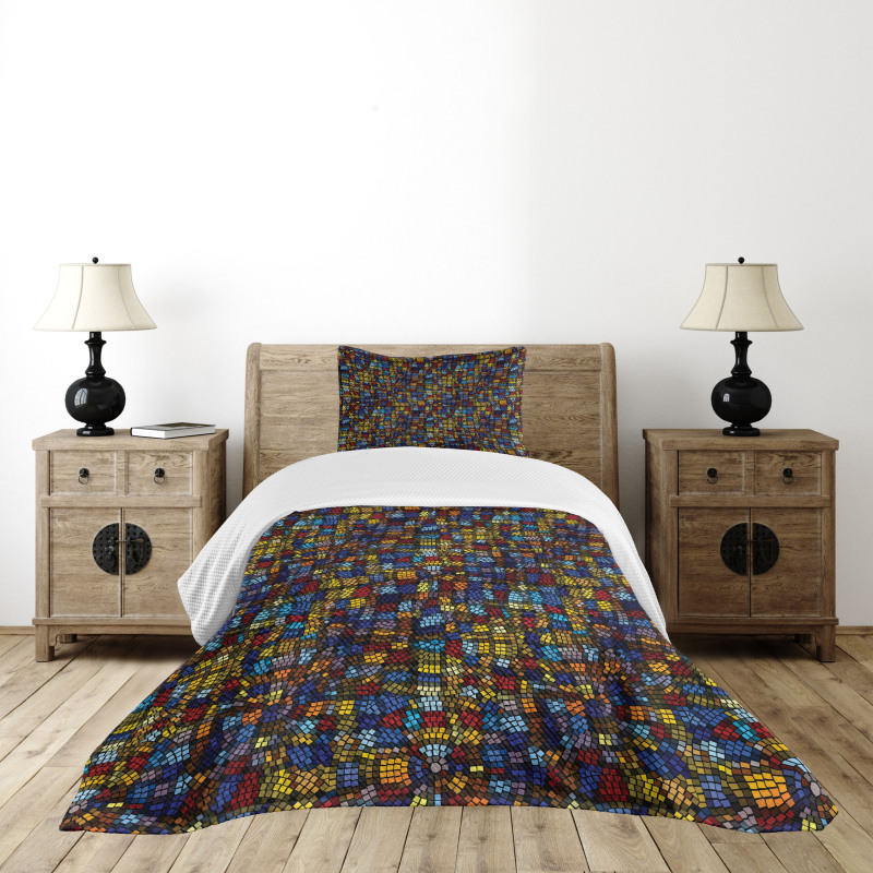 Victorian Mosaic Tiles Bedspread Set